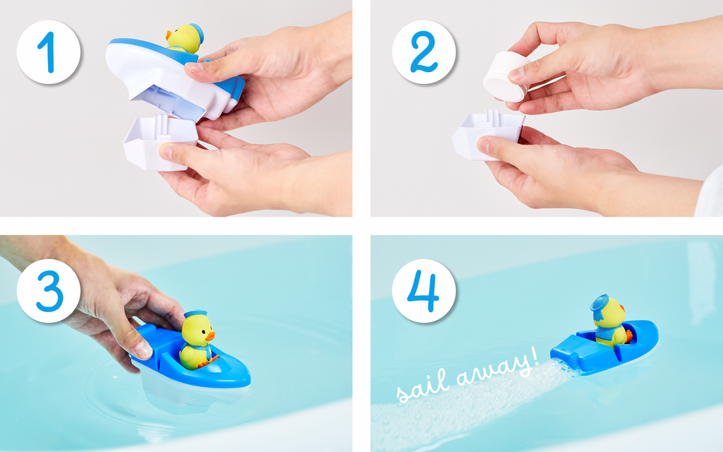 Dreams Duck Sailor Boat Interactive Bath Toy